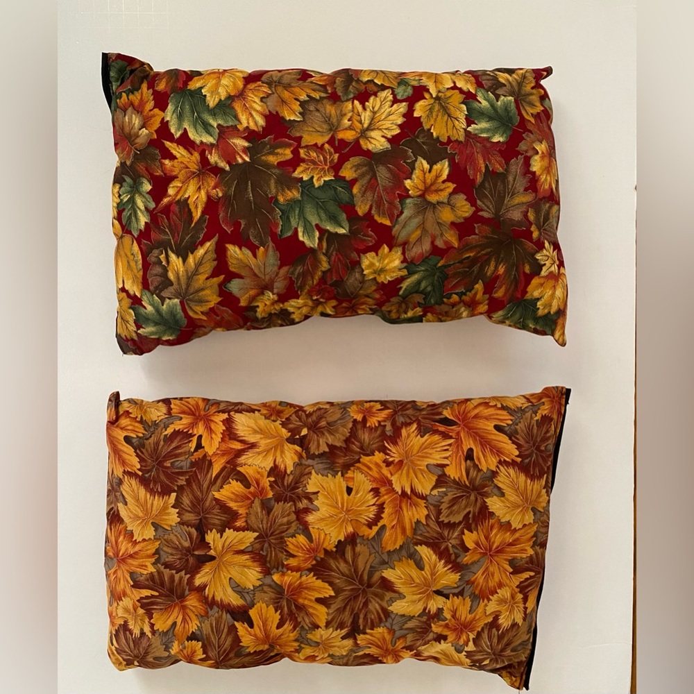 Autumn Orange Leaves Throw Pillow 15x 8 Inch Decorative Pillows - set of 2